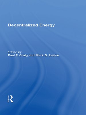 cover image of Decentralized Energy